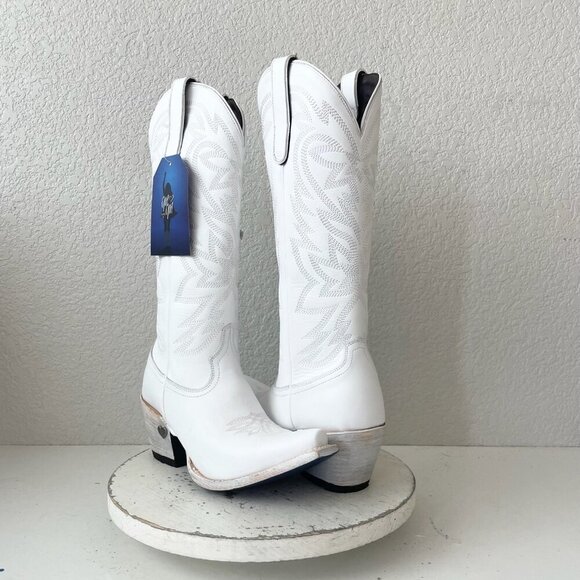 Lane boots Shoes - Lane MEGAN MORONEY Cowboy Boots Smokeshow Womens 9.5 White Western Cowgirl Tall